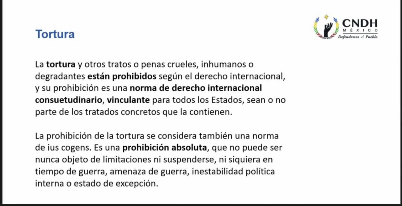 IMPARTEN FGE Y CNDH CURSO “MARCO JURÍDICO PARA PREVENIR, INVESTIGAR Y SANCIONAR LA TORTURA”